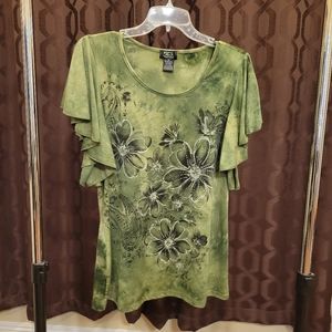 Shannon Ford Flutter Sleeve Top